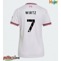 Camiseta Liverpool Florian Wirtz #7 Visitante Equipación para mujer 2026-27 manga corta
